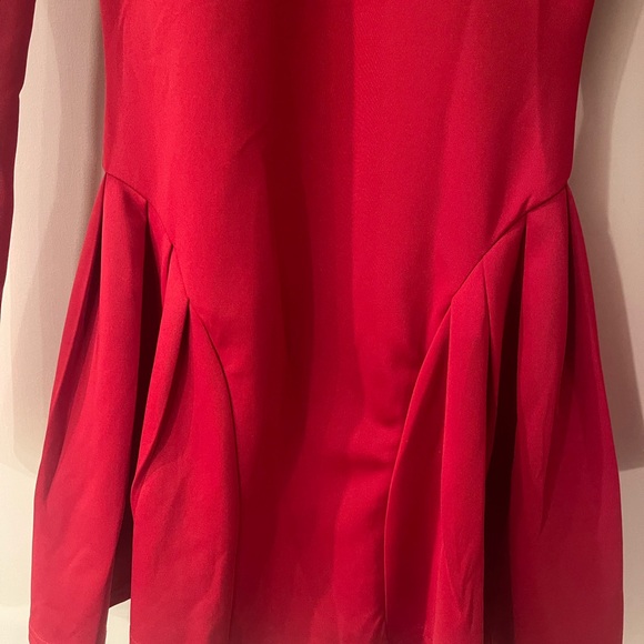 Red Long Sleeve Tailored Custom dress NWOT XS Petite RUNS VERY SMALL - Picture 15 of 15
